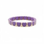 Bohemian Color Block Beaded Bracelet with Gold-Rimmed Heart Charm | Handmade Fashion Jewelry Wholesale | China Factory Direct Supplier variation Bohemian Color Block Beaded Bracelet with Gold-Rimmed Heart Charm | Handmade Fashion Jewelry Wholesale | China Factory Direct Supplier - BR-EN-1104