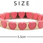 Bohemian Color Block Beaded Bracelet with Gold-Rimmed Heart Charm | Handmade Fashion Jewelry Wholesale | China Factory Direct Supplier variation Bohemian Color Block Beaded Bracelet with Gold-Rimmed Heart Charm | Handmade Fashion Jewelry Wholesale | China Factory Direct Supplier - BR-EN-1106