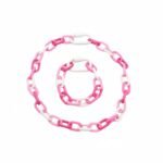 2025 Hot Selling Amazon Xiyin Daifa Popular Exaggerated Mountaineering Buckle Colorful Candy Cuban Chain Necklace Set variation 2025 Hot Selling Amazon Xiyin Daifa Popular Exaggerated Mountaineering Buckle Colorful Candy Cuban Chain Necklace Set - BR-EN-1503