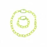 2025 Hot Selling Amazon Xiyin Daifa Popular Exaggerated Mountaineering Buckle Colorful Candy Cuban Chain Necklace Set variation 2025 Hot Selling Amazon Xiyin Daifa Popular Exaggerated Mountaineering Buckle Colorful Candy Cuban Chain Necklace Set - BR-EN-1510