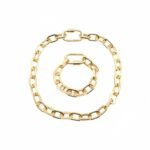 2025 Hot Selling Amazon Xiyin Daifa Popular Exaggerated Mountaineering Buckle Colorful Candy Cuban Chain Necklace Set variation 2025 Hot Selling Amazon Xiyin Daifa Popular Exaggerated Mountaineering Buckle Colorful Candy Cuban Chain Necklace Set - BR-EN-1511
