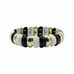 Autumn & Winter Geometric Asymmetrical Enamel Bracelet | Trendy European & American Statement Jewelry | Fashionable Stretch Bracelet for Women | Wholesale Factory Direct variation Autumn & Winter Geometric Asymmetrical Enamel Bracelet | Trendy European & American Statement Jewelry | Fashionable Stretch Bracelet for Women | Wholesale Factory Direct - BR-EN-1606