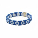 Colorful Flower Enamel Bracelet | Bohemian DIY Painted Stretch Bracelet for Women | European & American Trendy Colorblock Jewelry | Fashionable Stackable Bracelet | In Stock variation Colorful Flower Enamel Bracelet | Bohemian DIY Painted Stretch Bracelet for Women | European & American Trendy Colorblock Jewelry | Fashionable Stackable Bracelet | In Stock - BR-EN-2601