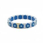 Colorful Flower Enamel Bracelet | Bohemian DIY Painted Stretch Bracelet for Women | European & American Trendy Colorblock Jewelry | Fashionable Stackable Bracelet | In Stock variation Colorful Flower Enamel Bracelet | Bohemian DIY Painted Stretch Bracelet for Women | European & American Trendy Colorblock Jewelry | Fashionable Stackable Bracelet | In Stock - BR-EN-2604