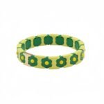 Colorful Flower Enamel Bracelet | Bohemian DIY Painted Stretch Bracelet for Women | European & American Trendy Colorblock Jewelry | Fashionable Stackable Bracelet | In Stock variation Colorful Flower Enamel Bracelet | Bohemian DIY Painted Stretch Bracelet for Women | European & American Trendy Colorblock Jewelry | Fashionable Stackable Bracelet | In Stock - BR-EN-2610