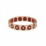 Colorful Flower Enamel Bracelet | Bohemian DIY Painted Stretch Bracelet for Women | European & American Trendy Colorblock Jewelry | Fashionable Stackable Bracelet | In Stock variation Colorful Flower Enamel Bracelet | Bohemian DIY Painted Stretch Bracelet for Women | European & American Trendy Colorblock Jewelry | Fashionable Stackable Bracelet | In Stock - BR-EN-2615