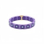 Colorful Flower Enamel Bracelet | Bohemian DIY Painted Stretch Bracelet for Women | European & American Trendy Colorblock Jewelry | Fashionable Stackable Bracelet | In Stock variation Colorful Flower Enamel Bracelet | Bohemian DIY Painted Stretch Bracelet for Women | European & American Trendy Colorblock Jewelry | Fashionable Stackable Bracelet | In Stock - BR-EN-2616