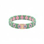 Colorful Flower Enamel Bracelet | Bohemian DIY Painted Stretch Bracelet for Women | European & American Trendy Colorblock Jewelry | Fashionable Stackable Bracelet | In Stock variation Colorful Flower Enamel Bracelet | Bohemian DIY Painted Stretch Bracelet for Women | European & American Trendy Colorblock Jewelry | Fashionable Stackable Bracelet | In Stock - BR-EN-2617