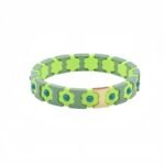 Colorful Flower Enamel Bracelet | Bohemian DIY Painted Stretch Bracelet for Women | European & American Trendy Colorblock Jewelry | Fashionable Stackable Bracelet | In Stock variation Colorful Flower Enamel Bracelet | Bohemian DIY Painted Stretch Bracelet for Women | European & American Trendy Colorblock Jewelry | Fashionable Stackable Bracelet | In Stock - BR-EN-2618