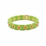 Colorful Flower Enamel Bracelet | Bohemian DIY Painted Stretch Bracelet for Women | European & American Trendy Colorblock Jewelry | Fashionable Stackable Bracelet | In Stock variation Colorful Flower Enamel Bracelet | Bohemian DIY Painted Stretch Bracelet for Women | European & American Trendy Colorblock Jewelry | Fashionable Stackable Bracelet | In Stock - BR-EN-2619