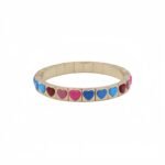 Colorful Heart Enamel Bracelet | Luxury Colorblock Heart-Shaped Stretch Bracelet for Women | European & American Fashion Jewelry | Stackable Statement Bracelet | China Enamel Jewelry Manufacturer & OEM Supplier variation Colorful Heart Enamel Bracelet | Luxury Colorblock Heart-Shaped Stretch Bracelet for Women | European & American Fashion Jewelry | Stackable Statement Bracelet | China Enamel Jewelry Manufacturer & OEM Supplier - BR-EN-605