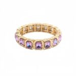 European and American Cross-Border Hot-Selling Colorful Mocha Crystal Alloy Bracelets, Fashionable and Exaggerated Elastic Bracelets, Wholesale Factory Direct Sales variation European and American Cross-Border Hot-Selling Colorful Mocha Crystal Alloy Bracelets, Fashionable and Exaggerated Elastic Bracelets, Wholesale Factory Direct Sales - MB-EN-1407