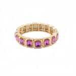 European and American Cross-Border Hot-Selling Colorful Mocha Crystal Alloy Bracelets, Fashionable and Exaggerated Elastic Bracelets, Wholesale Factory Direct Sales variation European and American Cross-Border Hot-Selling Colorful Mocha Crystal Alloy Bracelets, Fashionable and Exaggerated Elastic Bracelets, Wholesale Factory Direct Sales - MB-EN-1408