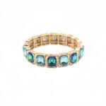 European and American Cross-Border Hot-Selling Colorful Mocha Crystal Alloy Bracelets, Fashionable and Exaggerated Elastic Bracelets, Wholesale Factory Direct Sales variation European and American Cross-Border Hot-Selling Colorful Mocha Crystal Alloy Bracelets, Fashionable and Exaggerated Elastic Bracelets, Wholesale Factory Direct Sales - MB-EN-1415