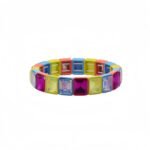 European and American Cross-Border New Mocha Crystal Diamond Rectangular Bracelet Manufacturer | Square Colorful Crystal Rainbow Colorblock Elastic Beaded Bracelet | Boho Stackable Stretch Bracelets, Multi-Color Tila Bead Bracelets. variation European and American Cross-Border New Mocha Crystal Diamond Rectangular Bracelet Manufacturer | Square Colorful Crystal Rainbow Colorblock Elastic Beaded Bracelet | Boho Stackable Stretch Bracelets, Multi-Color Tila Bead Bracelets. - MB-EN-302
