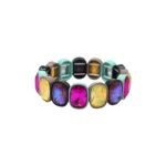 European American Colourful Crystal Macaron Enamel Tile Stretch Bracelet, Best Selling Exclusive Mocha Crystal Enamel Bracelets Jewelry, Alloy Colorblock Tile Bead Bracelet Manufacturer China. variation European American Colourful Crystal Macaron Enamel Tile Stretch Bracelet, Best Selling Exclusive Mocha Crystal Enamel Bracelets Jewelry, Alloy Colorblock Tile Bead Bracelet Manufacturer China. - MB-EN-805