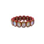 European American Colourful Crystal Macaron Enamel Tile Stretch Bracelet, Best Selling Exclusive Mocha Crystal Enamel Bracelets Jewelry, Alloy Colorblock Tile Bead Bracelet Manufacturer China. variation European American Colourful Crystal Macaron Enamel Tile Stretch Bracelet, Best Selling Exclusive Mocha Crystal Enamel Bracelets Jewelry, Alloy Colorblock Tile Bead Bracelet Manufacturer China. - MB-EN-818