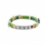 LOVE Flower Enamel Bracelet for Women Valentine’s Day Letter & Heart Couple Bracelet Colorful Geometric Colorblock Elastic Stretch Jewelry Romantic Bohemian Stackable Bracelet & Gift Trendy Fashion Jewelry for USA & European Markets Wholesale Manufacturer OEM & ODM Factory Direct variation LOVE Flower Enamel Bracelet for Women Valentine’s Day Letter & Heart Couple Bracelet Colorful Geometric Colorblock Elastic Stretch Jewelry Romantic Bohemian Stackable Bracelet & Gift Trendy Fashion Jewelry for USA & European Markets Wholesale Manufacturer OEM & ODM Factory Direct - BR-EN-2811