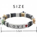 LOVE Flower Enamel Bracelet for Women Valentine’s Day Letter & Heart Couple Bracelet Colorful Geometric Colorblock Elastic Stretch Jewelry Romantic Bohemian Stackable Bracelet & Gift Trendy Fashion Jewelry for USA & European Markets Wholesale Manufacturer OEM & ODM Factory Direct variation LOVE Flower Enamel Bracelet for Women Valentine’s Day Letter & Heart Couple Bracelet Colorful Geometric Colorblock Elastic Stretch Jewelry Romantic Bohemian Stackable Bracelet & Gift Trendy Fashion Jewelry for USA & European Markets Wholesale Manufacturer OEM & ODM Factory Direct - BR-EN-2812