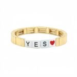 Hot Selling Personalized Gold Letter Enamel Bracelet for Women Stackable Peach Heart Oil Painting Bracelet Custom Word & Initial Stretch Bracelet Romantic Couple Love & Confession Jewelry Trendy Fashion Accessory for USA & European Markets Wholesale Enamel Jewelry Manufacturer OEM & ODM China Factory variation Hot Selling Personalized Gold Letter Enamel Bracelet for Women Stackable Peach Heart Oil Painting Bracelet Custom Word & Initial Stretch Bracelet Romantic Couple Love & Confession Jewelry Trendy Fashion Accessory for USA & European Markets Wholesale Enamel Jewelry Manufacturer OEM & ODM China Factory - BR-EN-3103
