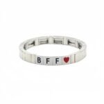 Hot Selling Personalized Gold Letter Enamel Bracelet for Women Stackable Peach Heart Oil Painting Bracelet Custom Word & Initial Stretch Bracelet Romantic Couple Love & Confession Jewelry Trendy Fashion Accessory for USA & European Markets Wholesale Enamel Jewelry Manufacturer OEM & ODM China Factory variation Hot Selling Personalized Gold Letter Enamel Bracelet for Women Stackable Peach Heart Oil Painting Bracelet Custom Word & Initial Stretch Bracelet Romantic Couple Love & Confession Jewelry Trendy Fashion Accessory for USA & European Markets Wholesale Enamel Jewelry Manufacturer OEM & ODM China Factory - BR-EN-3113