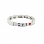Hot Selling Personalized Gold Letter Enamel Bracelet for Women Stackable Peach Heart Oil Painting Bracelet Custom Word & Initial Stretch Bracelet Romantic Couple Love & Confession Jewelry Trendy Fashion Accessory for USA & European Markets Wholesale Enamel Jewelry Manufacturer OEM & ODM China Factory variation Hot Selling Personalized Gold Letter Enamel Bracelet for Women Stackable Peach Heart Oil Painting Bracelet Custom Word & Initial Stretch Bracelet Romantic Couple Love & Confession Jewelry Trendy Fashion Accessory for USA & European Markets Wholesale Enamel Jewelry Manufacturer OEM & ODM China Factory - BR-EN-3114