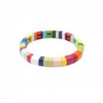 Bohemian Colorful Beaded Bracelet for Women | High-End Niche Summer Jewelry | Macaron Color Enamel Elastic Stretch Bracelet | Colorful Tile Bead Stackable Bracelet | Trendy Boho Fashion Accessory for USA & European Markets | Wholesale Enamel Jewelry Manufacturer | OEM & ODM China Factory variation Bohemian Colorful Beaded Bracelet for Women | High-End Niche Summer Jewelry | Macaron Color Enamel Elastic Stretch Bracelet | Colorful Tile Bead Stackable Bracelet | Trendy Boho Fashion Accessory for USA & European Markets | Wholesale Enamel Jewelry Manufacturer | OEM & ODM China Factory - BR-EN-3202