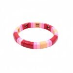 Bohemian Colorful Beaded Bracelet for Women | High-End Niche Summer Jewelry | Macaron Color Enamel Elastic Stretch Bracelet | Colorful Tile Bead Stackable Bracelet | Trendy Boho Fashion Accessory for USA & European Markets | Wholesale Enamel Jewelry Manufacturer | OEM & ODM China Factory variation Bohemian Colorful Beaded Bracelet for Women | High-End Niche Summer Jewelry | Macaron Color Enamel Elastic Stretch Bracelet | Colorful Tile Bead Stackable Bracelet | Trendy Boho Fashion Accessory for USA & European Markets | Wholesale Enamel Jewelry Manufacturer | OEM & ODM China Factory - BR-EN-3211