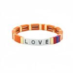 Hot Selling LOVE Enamel Bracelet for Women Cross-Border E-Commerce Bohemian Colorblock Elastic Tile Bead Bracelet Colorful Letter LOVE Stretch Bracelet Trendy Stackable Fashion Jewelry for USA & European Markets variation Hot Selling LOVE Enamel Bracelet for Women Cross-Border E-Commerce Bohemian Colorblock Elastic Tile Bead Bracelet Colorful Letter LOVE Stretch Bracelet Trendy Stackable Fashion Jewelry for USA & European Markets - BR-EN-3402