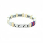 Hot Selling LOVE Enamel Bracelet for Women Cross-Border E-Commerce Bohemian Colorblock Elastic Tile Bead Bracelet Colorful Letter LOVE Stretch Bracelet Trendy Stackable Fashion Jewelry for USA & European Markets variation Hot Selling LOVE Enamel Bracelet for Women Cross-Border E-Commerce Bohemian Colorblock Elastic Tile Bead Bracelet Colorful Letter LOVE Stretch Bracelet Trendy Stackable Fashion Jewelry for USA & European Markets - BR-EN-3405