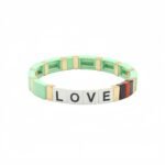 Hot Selling LOVE Enamel Bracelet for Women Cross-Border E-Commerce Bohemian Colorblock Elastic Tile Bead Bracelet Colorful Letter LOVE Stretch Bracelet Trendy Stackable Fashion Jewelry for USA & European Markets variation Hot Selling LOVE Enamel Bracelet for Women Cross-Border E-Commerce Bohemian Colorblock Elastic Tile Bead Bracelet Colorful Letter LOVE Stretch Bracelet Trendy Stackable Fashion Jewelry for USA & European Markets - BR-EN-3407