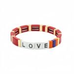 Hot Selling LOVE Enamel Bracelet for Women Cross-Border E-Commerce Bohemian Colorblock Elastic Tile Bead Bracelet Colorful Letter LOVE Stretch Bracelet Trendy Stackable Fashion Jewelry for USA & European Markets variation Hot Selling LOVE Enamel Bracelet for Women Cross-Border E-Commerce Bohemian Colorblock Elastic Tile Bead Bracelet Colorful Letter LOVE Stretch Bracelet Trendy Stackable Fashion Jewelry for USA & European Markets - BR-EN-3409