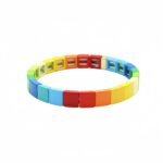 Enamel Rainbow Bracelet for Women in USA & European Markets Layered Rainbow Beaded Stretch Bracelet Gradient Color Geometric Square 8×8mm Enamel Tile Bead Bracelet Colorful Colorblock Stackable Bohemian Fashion Jewelry Wholesale China Jewelry Manufacturer variation Enamel Rainbow Bracelet for Women in USA & European Markets Layered Rainbow Beaded Stretch Bracelet Gradient Color Geometric Square 8×8mm Enamel Tile Bead Bracelet Colorful Colorblock Stackable Bohemian Fashion Jewelry Wholesale China Jewelry Manufacturer - BR-EN-3512