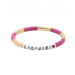 Love Heart Enamel Stretch Bracelet for Women | Colorful Colorblock Tile Bead Bracelet | Bohemian Elastic Jewelry for Valentine’s Day | Trendy Fashion Bracelet | China Jewelry Manufacturer | OEM & ODM Supplier variation Love Heart Enamel Stretch Bracelet for Women | Colorful Colorblock Tile Bead Bracelet | Bohemian Elastic Jewelry for Valentine’s Day | Trendy Fashion Bracelet | China Jewelry Manufacturer | OEM & ODM Supplier - BR-EN-3710