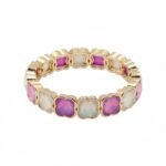Rainbow Crystal Clover Bracelet for Women | Colorful Gemstone Stretch Bracelet | Luxury Gold Tone Four Leaf Charm Stackable Jewelry | Trendy Multicolor Statement Bracelet for USA & European Markets | Wholesale Fashion Jewelry Manufacturer | OEM & ODM Factory variation Rainbow Crystal Clover Bracelet for Women | Colorful Gemstone Stretch Bracelet | Luxury Gold Tone Four Leaf Charm Stackable Jewelry | Trendy Multicolor Statement Bracelet for USA & European Markets | Wholesale Fashion Jewelry Manufacturer | OEM & ODM Factory - MB-EN-1901