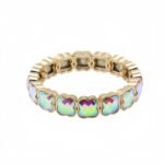 Rainbow Crystal Clover Bracelet for Women | Colorful Gemstone Stretch Bracelet | Luxury Gold Tone Four Leaf Charm Stackable Jewelry | Trendy Multicolor Statement Bracelet for USA & European Markets | Wholesale Fashion Jewelry Manufacturer | OEM & ODM Factory variation Rainbow Crystal Clover Bracelet for Women | Colorful Gemstone Stretch Bracelet | Luxury Gold Tone Four Leaf Charm Stackable Jewelry | Trendy Multicolor Statement Bracelet for USA & European Markets | Wholesale Fashion Jewelry Manufacturer | OEM & ODM Factory - MB-EN-1912