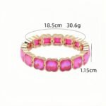 Rainbow Crystal Clover Bracelet for Women | Colorful Gemstone Stretch Bracelet | Luxury Gold Tone Four Leaf Charm Stackable Jewelry | Trendy Multicolor Statement Bracelet for USA & European Markets | Wholesale Fashion Jewelry Manufacturer | OEM & ODM Factory variation Rainbow Crystal Clover Bracelet for Women | Colorful Gemstone Stretch Bracelet | Luxury Gold Tone Four Leaf Charm Stackable Jewelry | Trendy Multicolor Statement Bracelet for USA & European Markets | Wholesale Fashion Jewelry Manufacturer | OEM & ODM Factory - MB-EN-1916