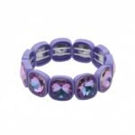 Rainbow Crystal Tile Bracelet for Women | Colorful Square Gemstone Stretch Bracelet | Crystal Colorblock Stackable Statement Jewelry | Trendy Chunky Beaded Bracelet for USA & European Fashion Markets | Wholesale Jewelry Manufacturer | OEM & ODM Factory variation Rainbow Crystal Tile Bracelet for Women | Colorful Square Gemstone Stretch Bracelet | Crystal Colorblock Stackable Statement Jewelry | Trendy Chunky Beaded Bracelet for USA & European Fashion Markets | Wholesale Jewelry Manufacturer | OEM & ODM Factory - MB-EN-2008